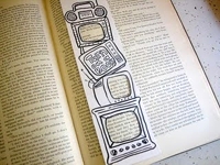 Mad About Pink TV Bookmark